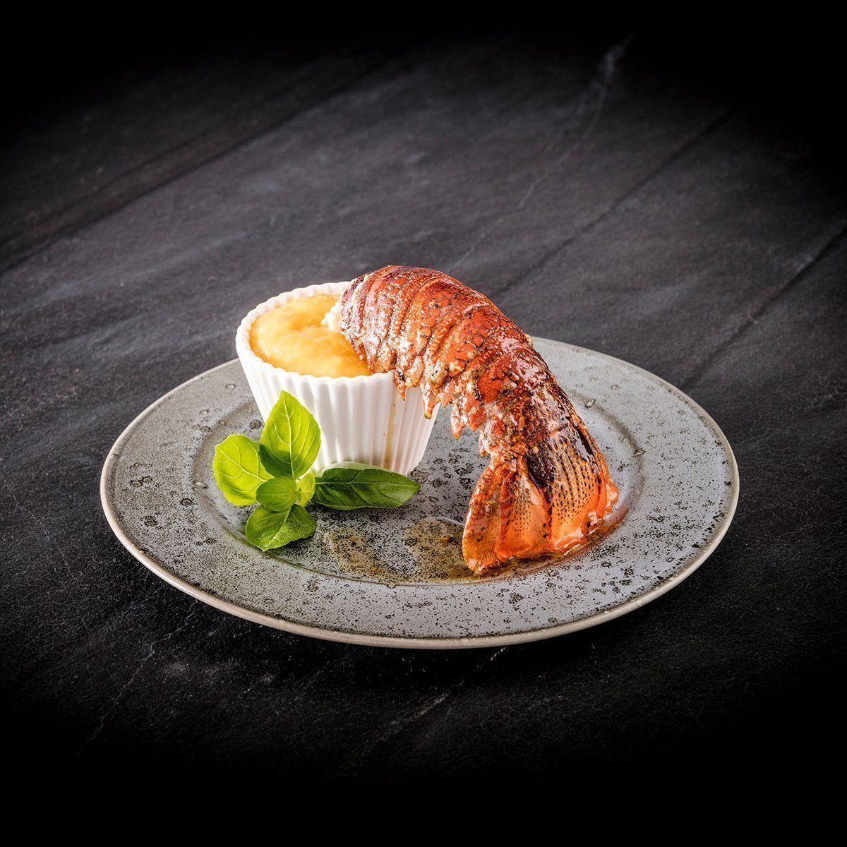 Rock Lobster mit Mango Bierdip mit Chopfab Trüeb